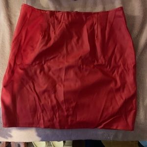 Red skirt